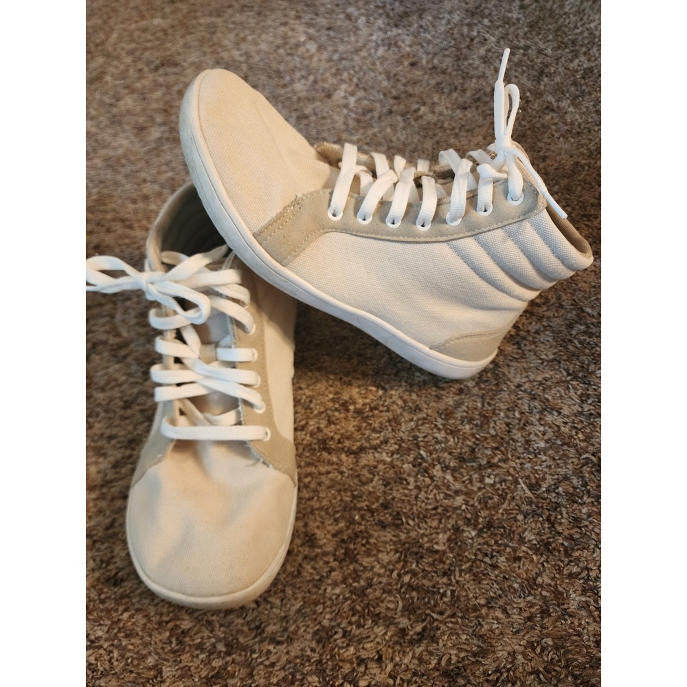 WHITIN‎ Barefoot High Top Canvas Sneakers Cream White - Men's Size 9